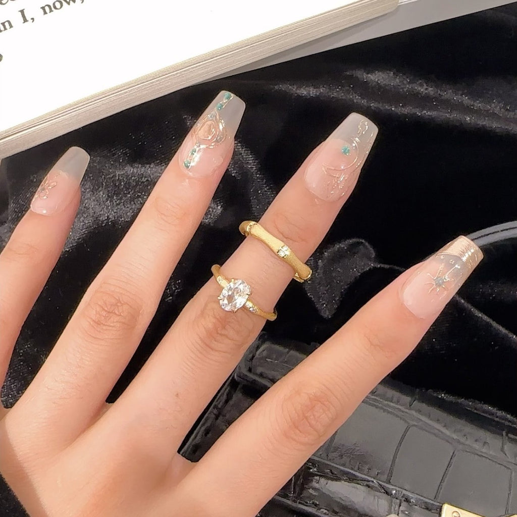 Bamboo Sterling Silver 925 Couple Ring, Antique Style Handmade Brushed Oval Zircon Ring, Light Luxury High-Grade Ring