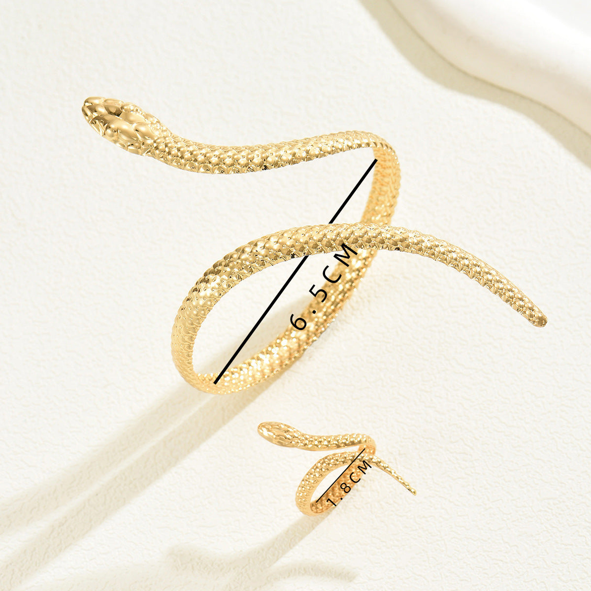Sweeping Snake Cuff Jewelry — product image 4