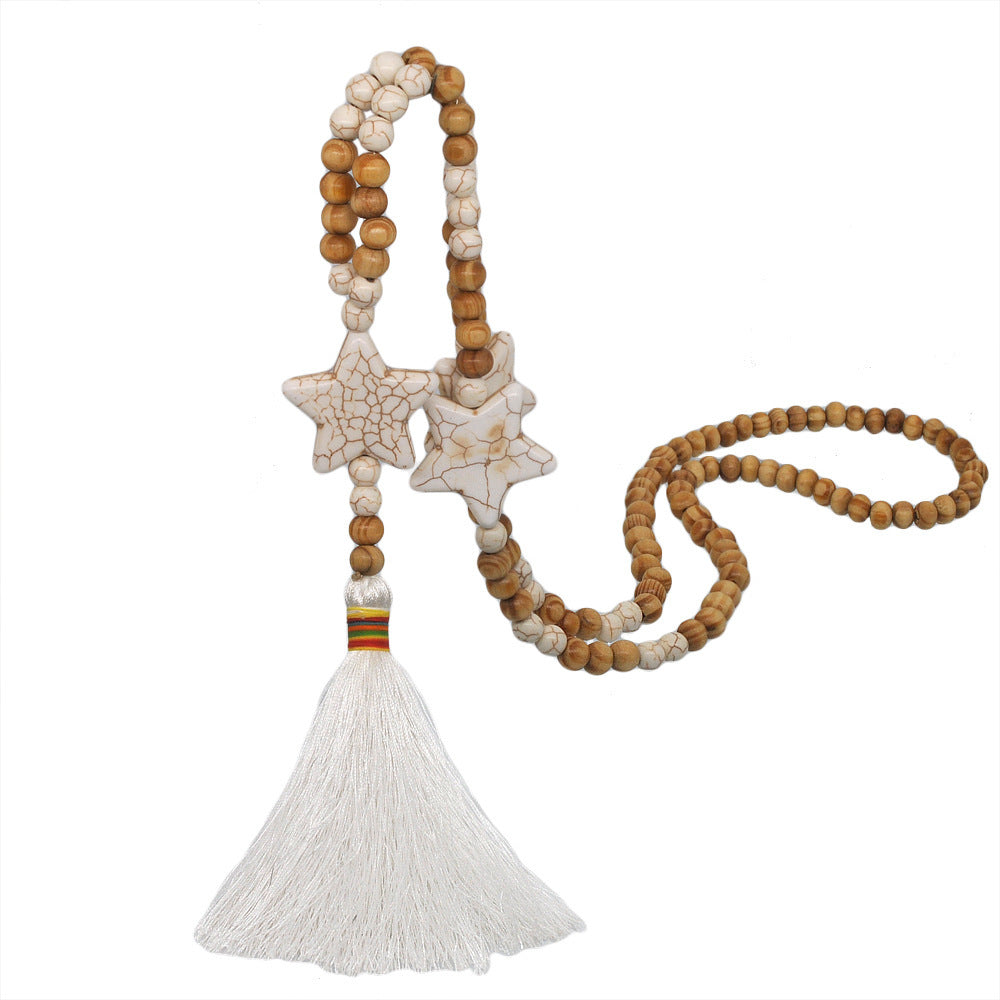 Bohemian Star and Tassel Necklace — product image 5