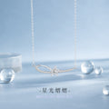 Star Sterling Silver 925 Necklace Women's Fashion Versatile Five-Pointed Star Zircon Clavicle Chain Ins Style Meteor Shower Pendant