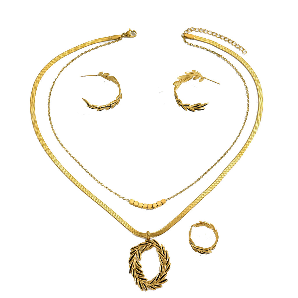 Leaf Wreath Layered Jewelry — product image 5