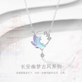 Original Moon Star Necklace Female National Fashion Clavicle Chain Sterling Silver Niche Artistic Cold Enamel Girlfriends Gift Delivery