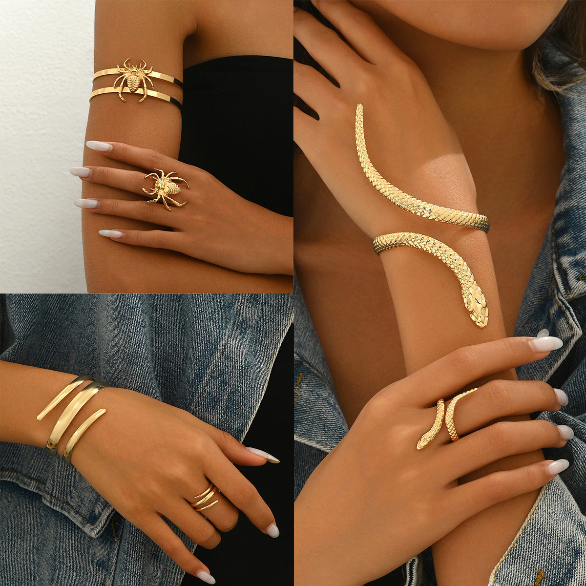 Sweeping Snake Cuff Jewelry