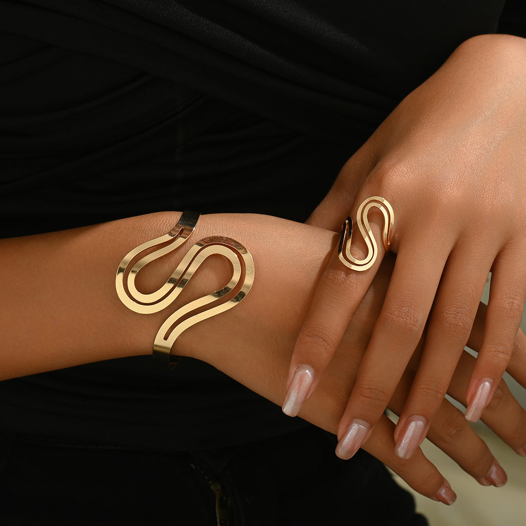 Sinuous Openwork Cuff Jewelry