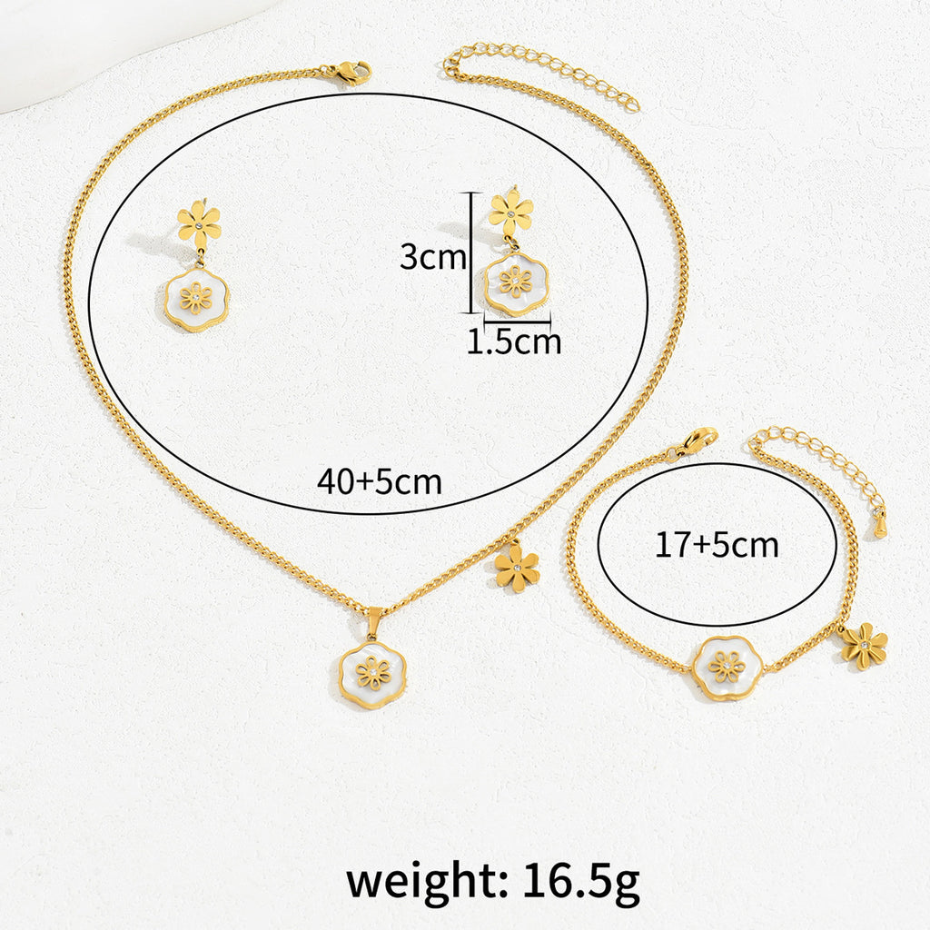 Tiny Flower and Hexagon Jewelry — product image 4