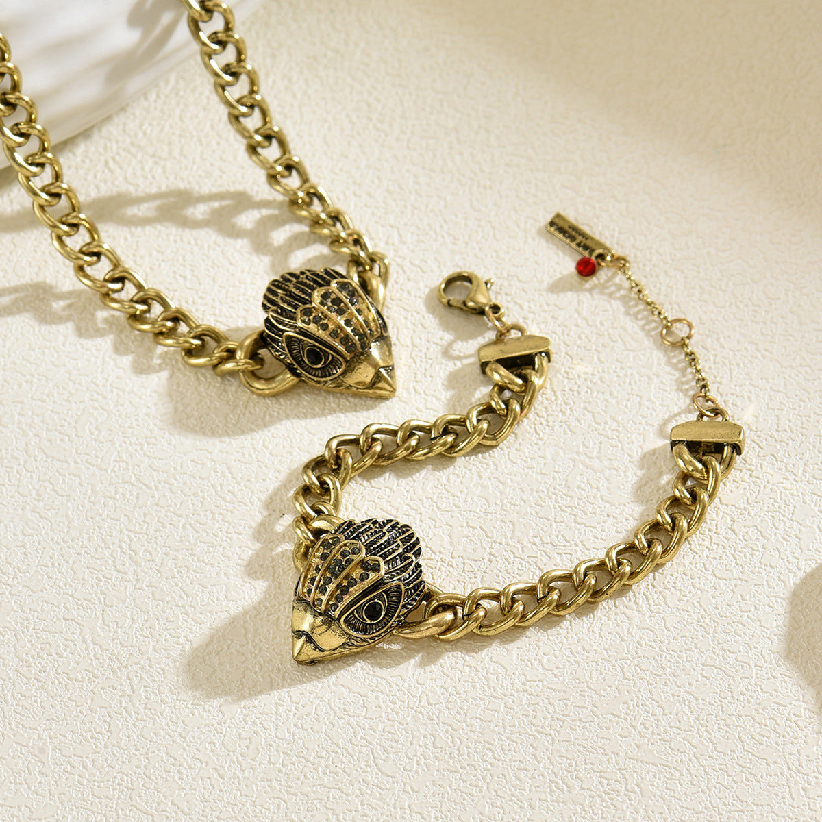 Antiqued Animal-Head Chain Jewelry — product image 3