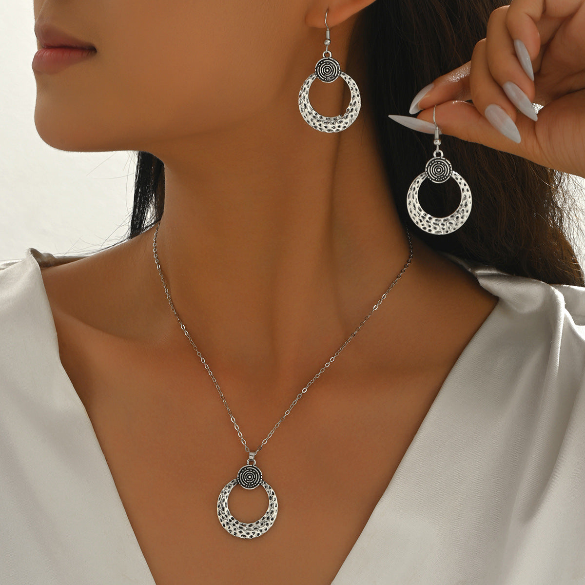 Textured Open Circle Jewelry