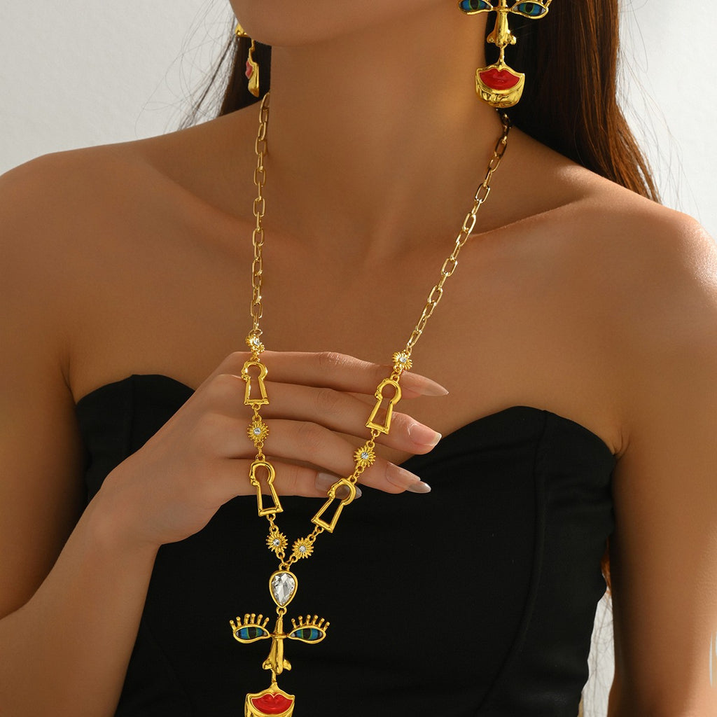Abstract Face Pendant Jewelry — product image 2