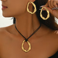 Irregular Oval Cord Jewelry