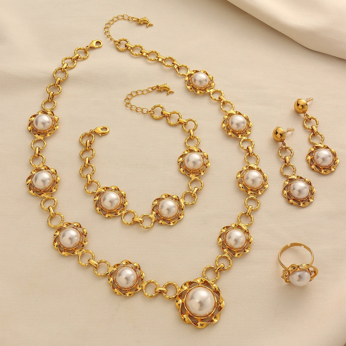 Ornate Pearl-Effect Jewelry — product image 3