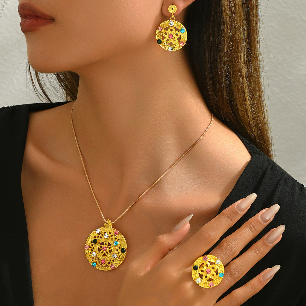 Colorful Ornate Medallion Jewelry