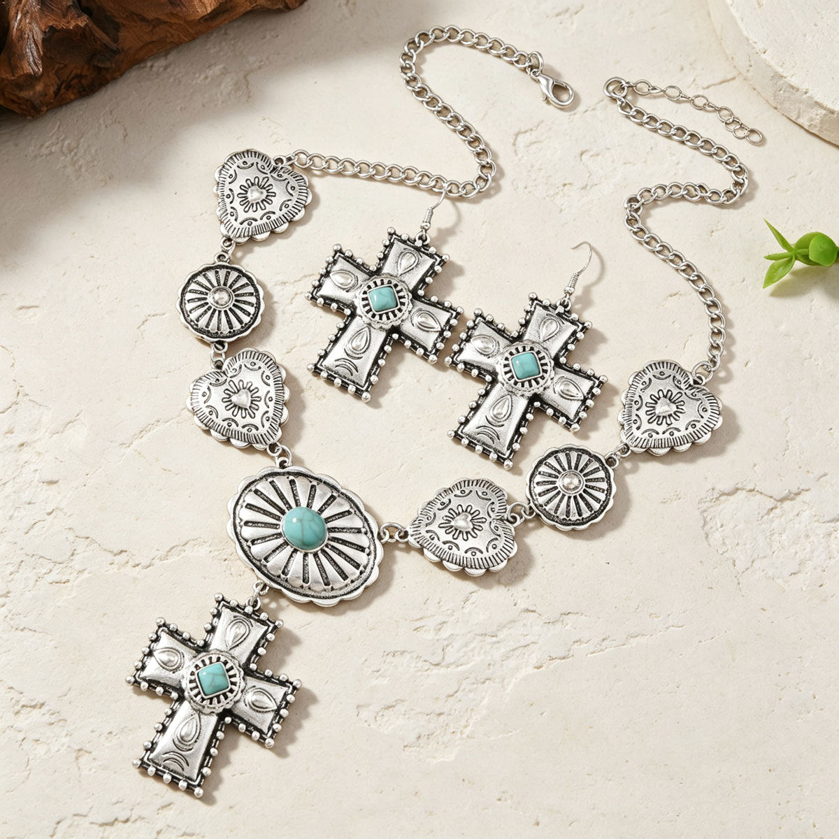 Turquoise-Color Cross Jewelry — product image 4