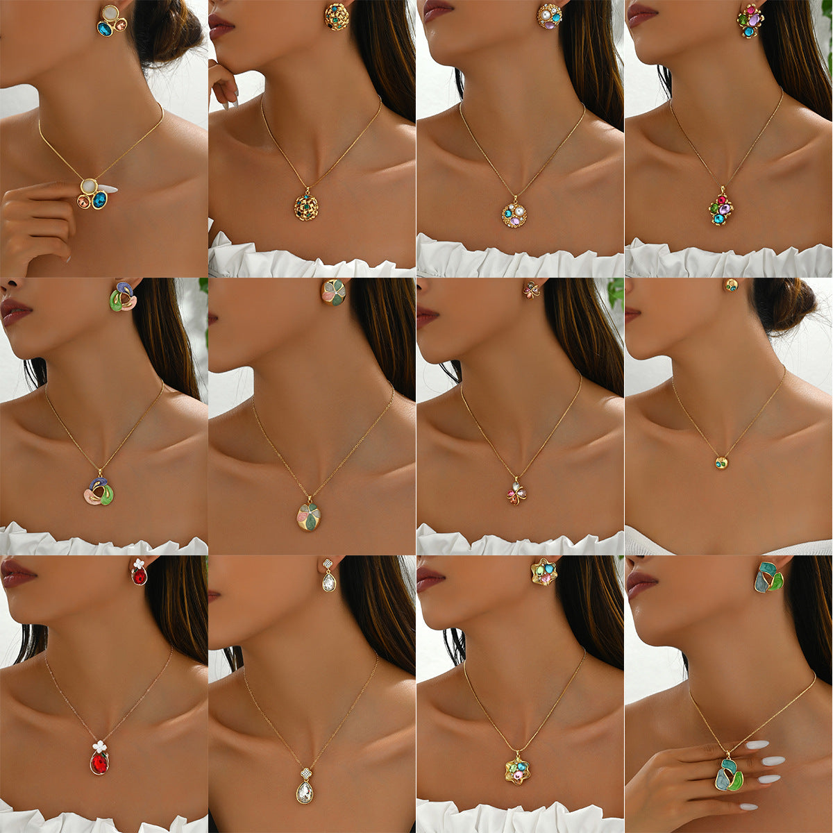 Multicolor Petite Pendant Jewelry