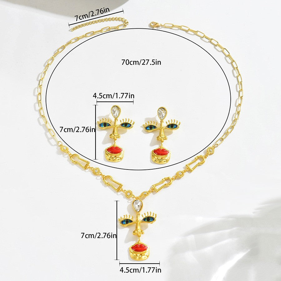 Abstract Face Pendant Jewelry — product image 4