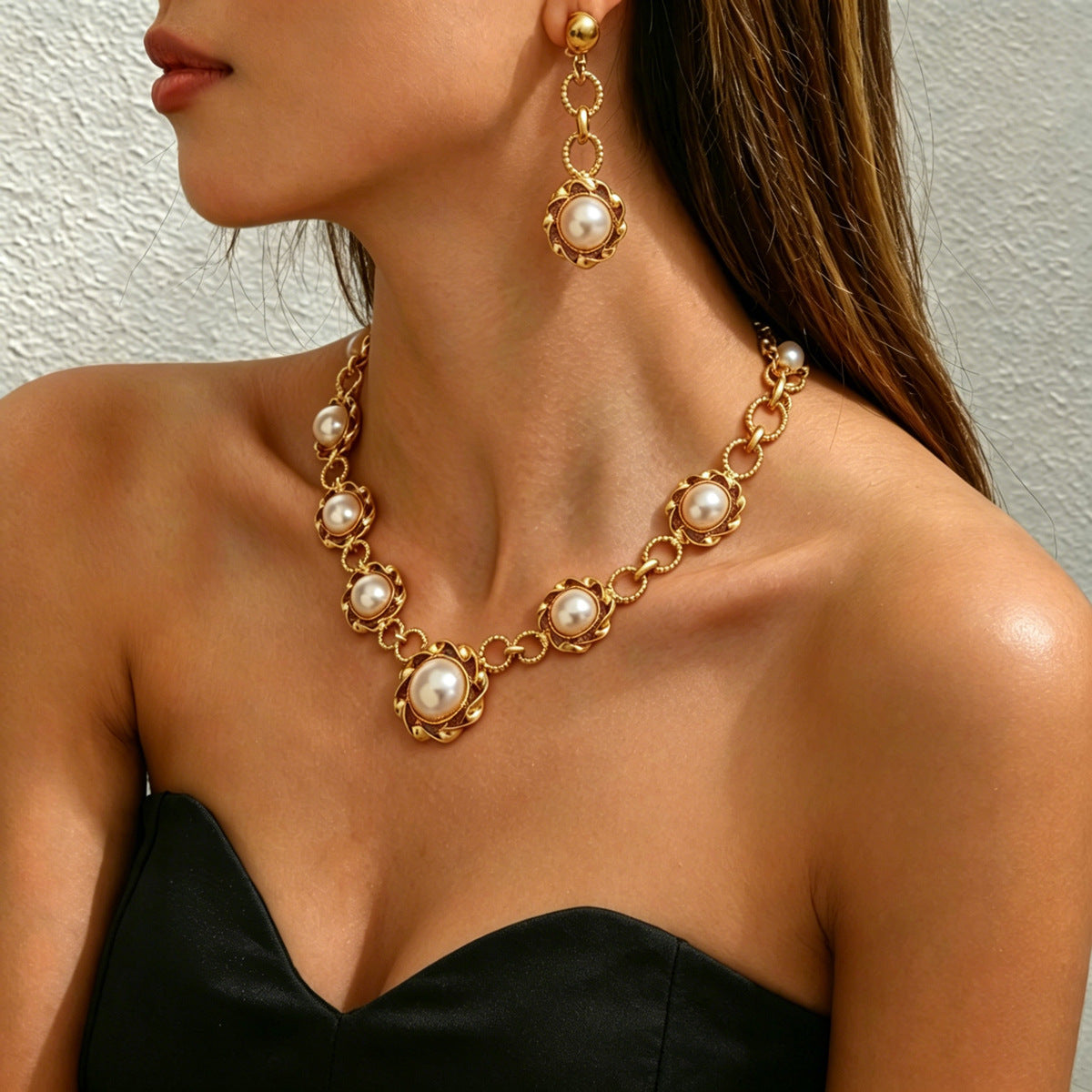 Ornate Pearl-Effect Jewelry — product image 2