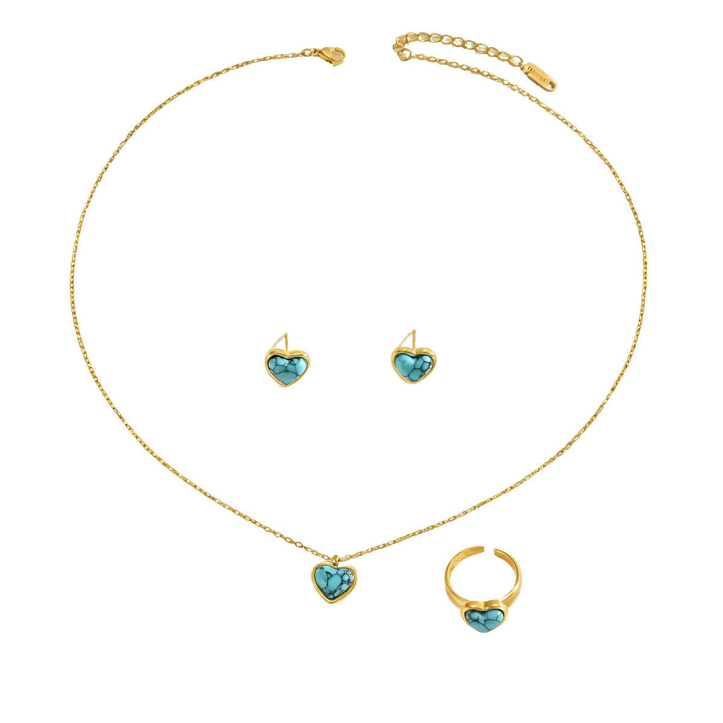 Tiny Blue Heart Pendant Jewelry — product image 5
