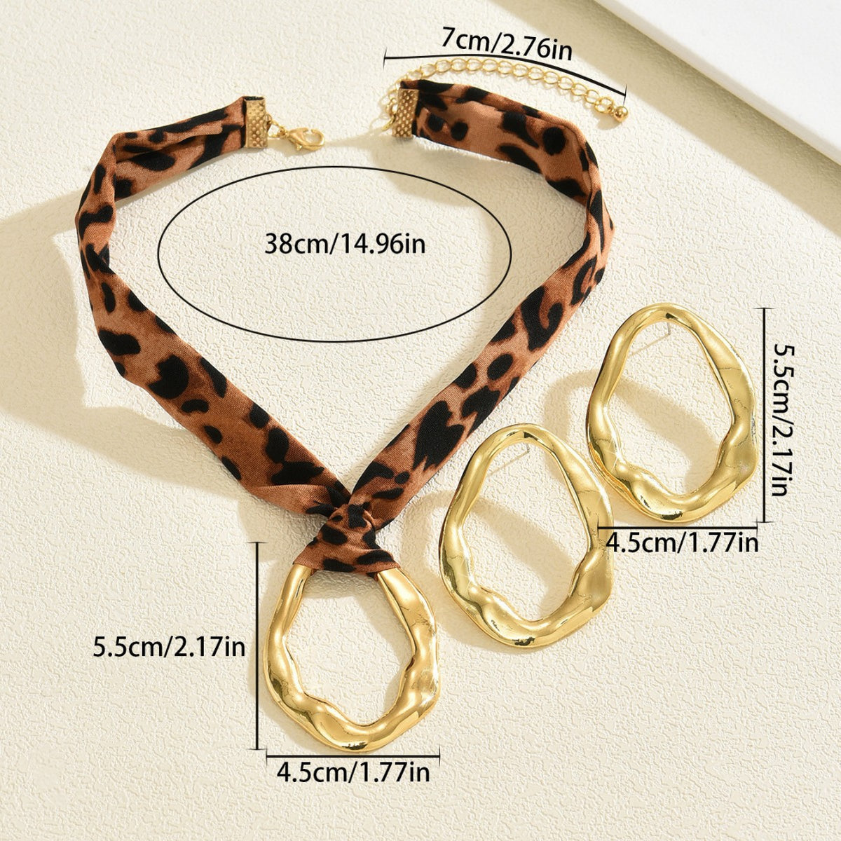Leopard-Cord Oval Jewelry — product image 4