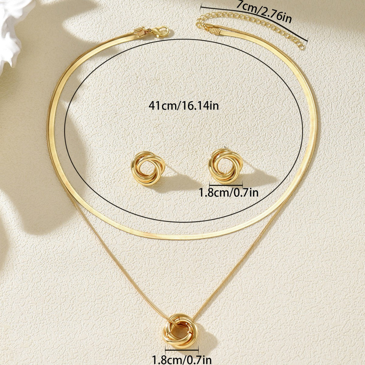 Layered Knot Pendant Jewelry — product image 4