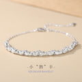 S925 Sterling Silver Small Magpie Lucky Bracelet Magpie Shape National Style Lucky Bracelet Adjustable Niche Design Silver Jewelry Supply