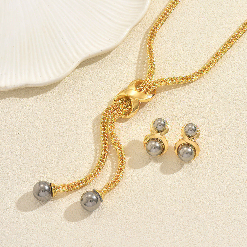 Pearl-Effect Tassel Jewelry — product image 3