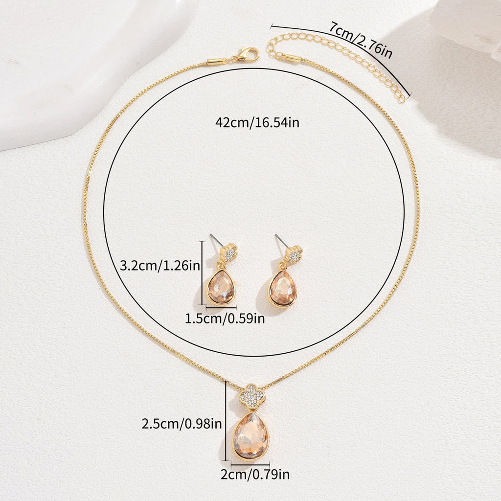 Peach Teardrop Pendant Jewelry — product image 3