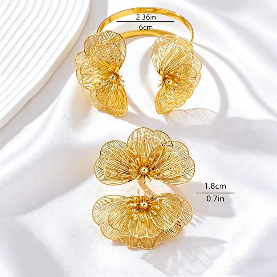 Openwork Flower Cuff Jewelry — product image 4