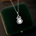 Freshwater Pearl S925 Sterling Silver Necklace New Chinese Style Gourd Pendant for Mom Girlfriend Holiday Gift Jewelry Wholesale