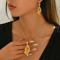 Curling Filigree Leaf Jewelry