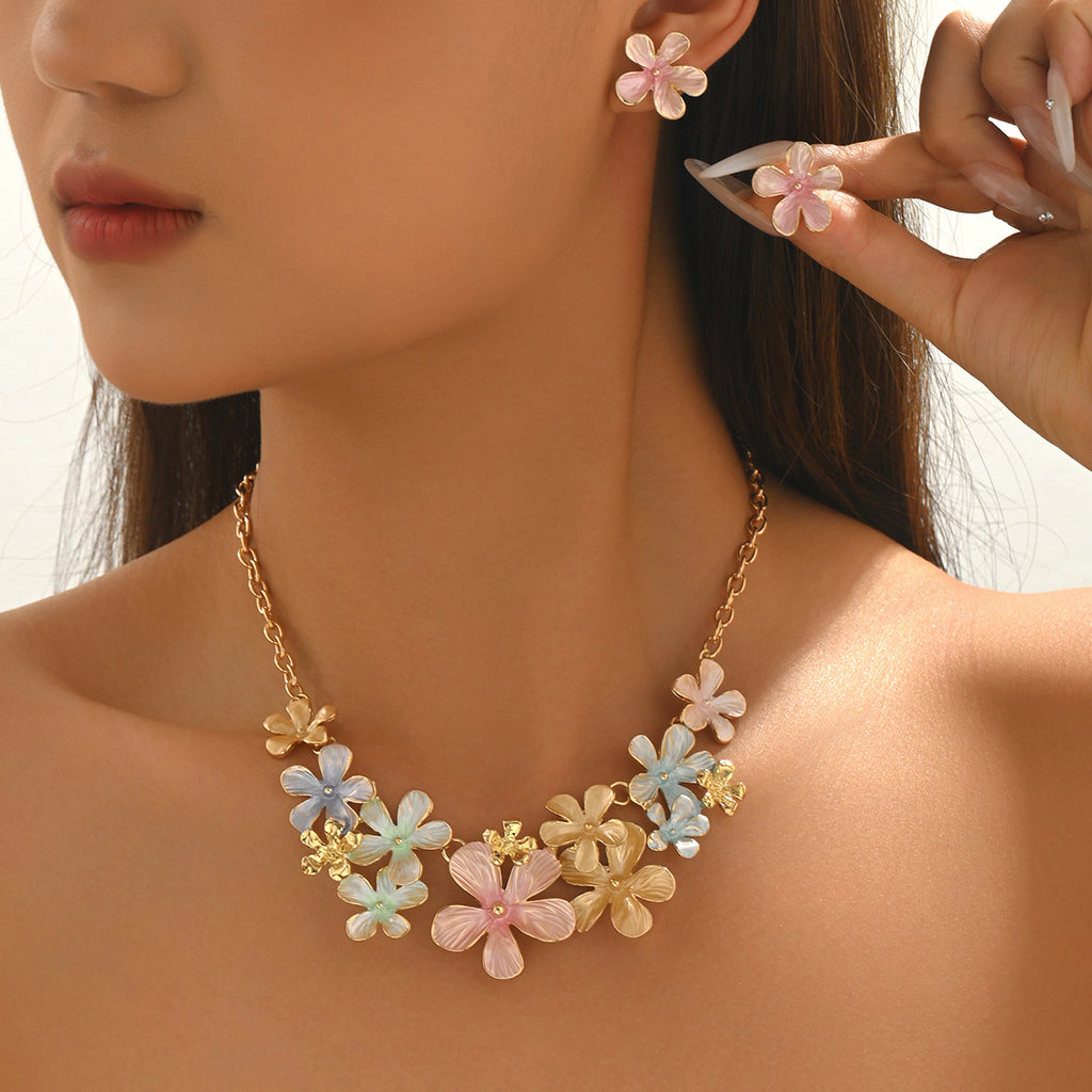 Pastel Flower Cluster Jewelry