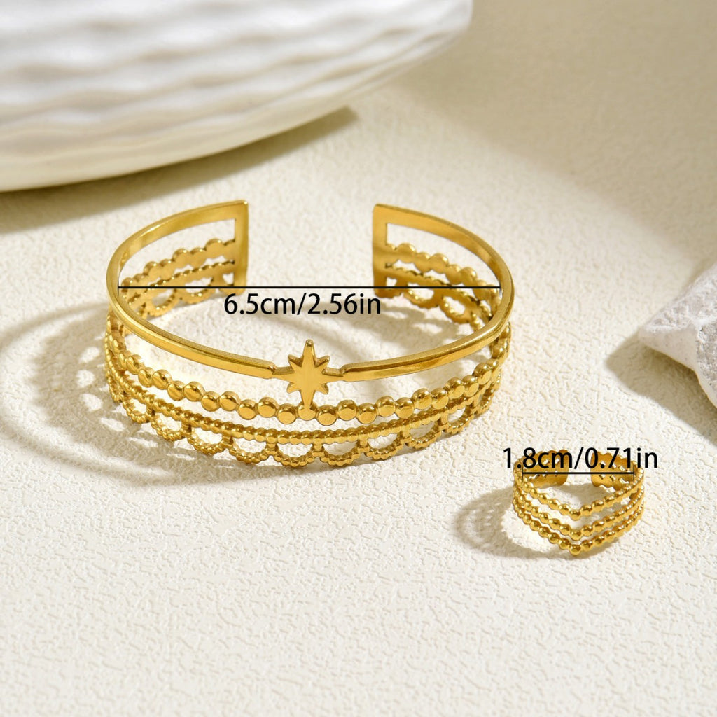 Layered Openwork Cuff Jewelry — product image 4