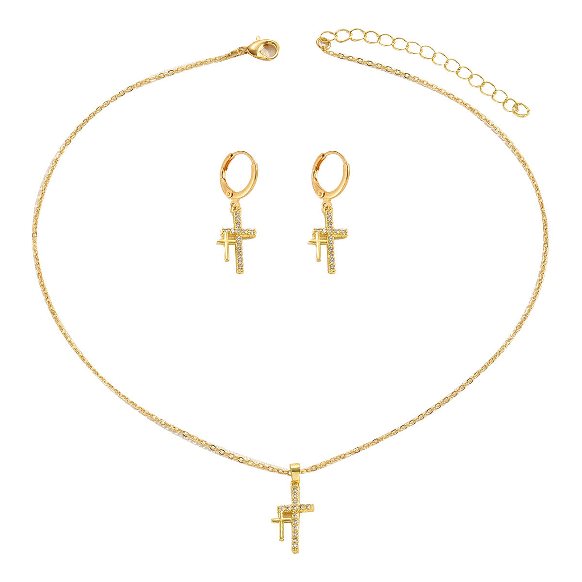 Delicate Sparkling Cross Jewelry — product image 5