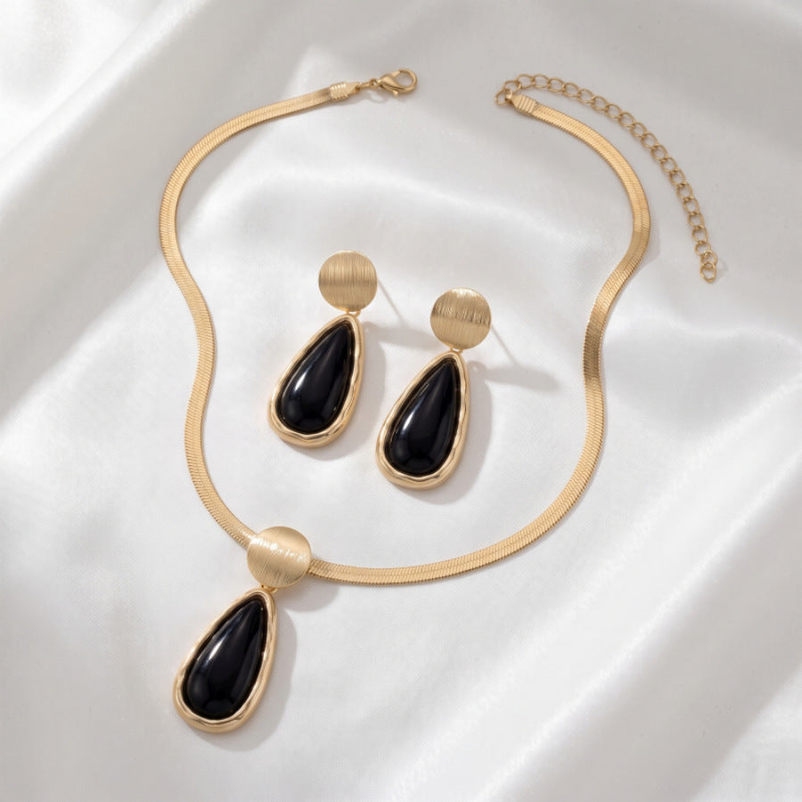 Black Teardrop Wave Collar Jewelry — product image 4