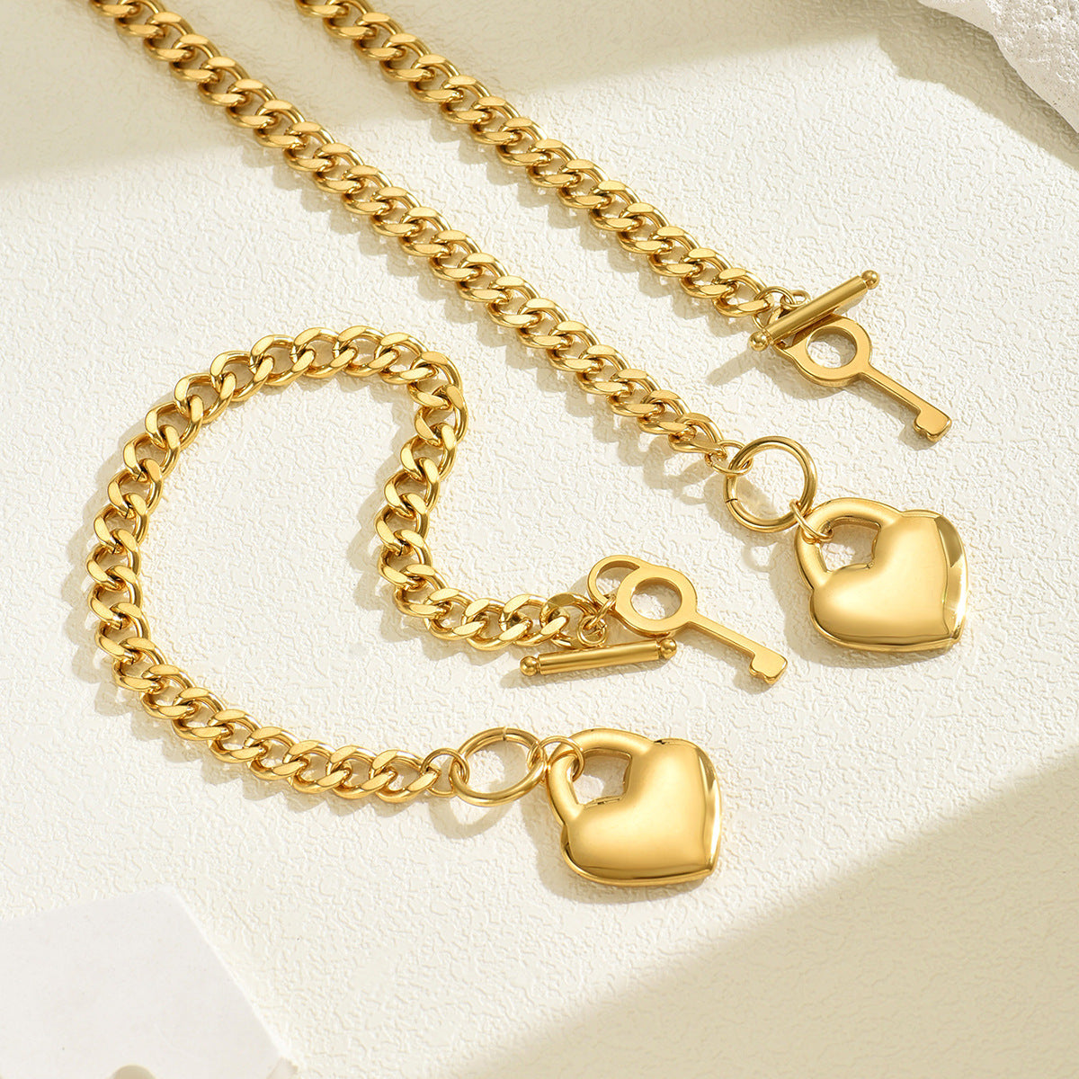 Heart and Key Charm Jewelry — product image 2
