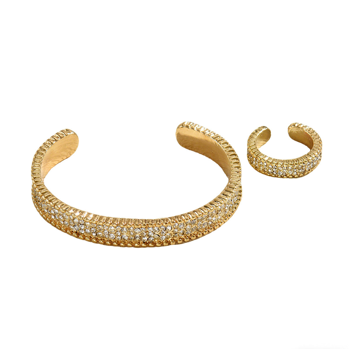 Sparkling Rounded Open Cuff Jewelry — product image 5
