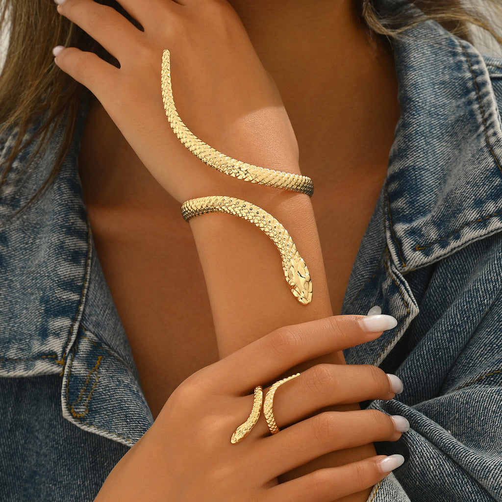 Coiled Snake Cuff Jewelry