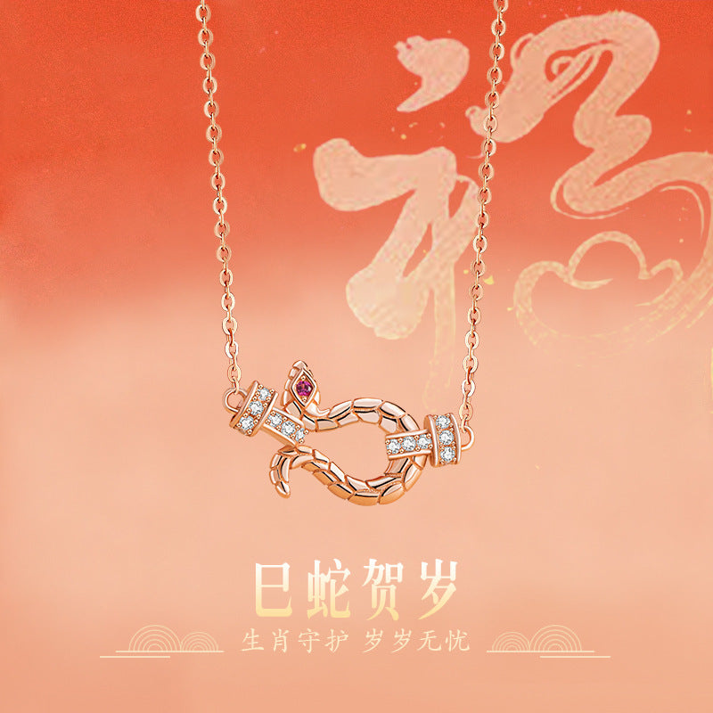 Sterling Silver Snake and Zodiac Jewelry – Zircon Accents