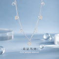 Cute Mouse Sterling Silver 925 Necklace Female Niche Design Light Luxury Zircon Clavicle Chain Ins Style Zodiac Mouse Pendant