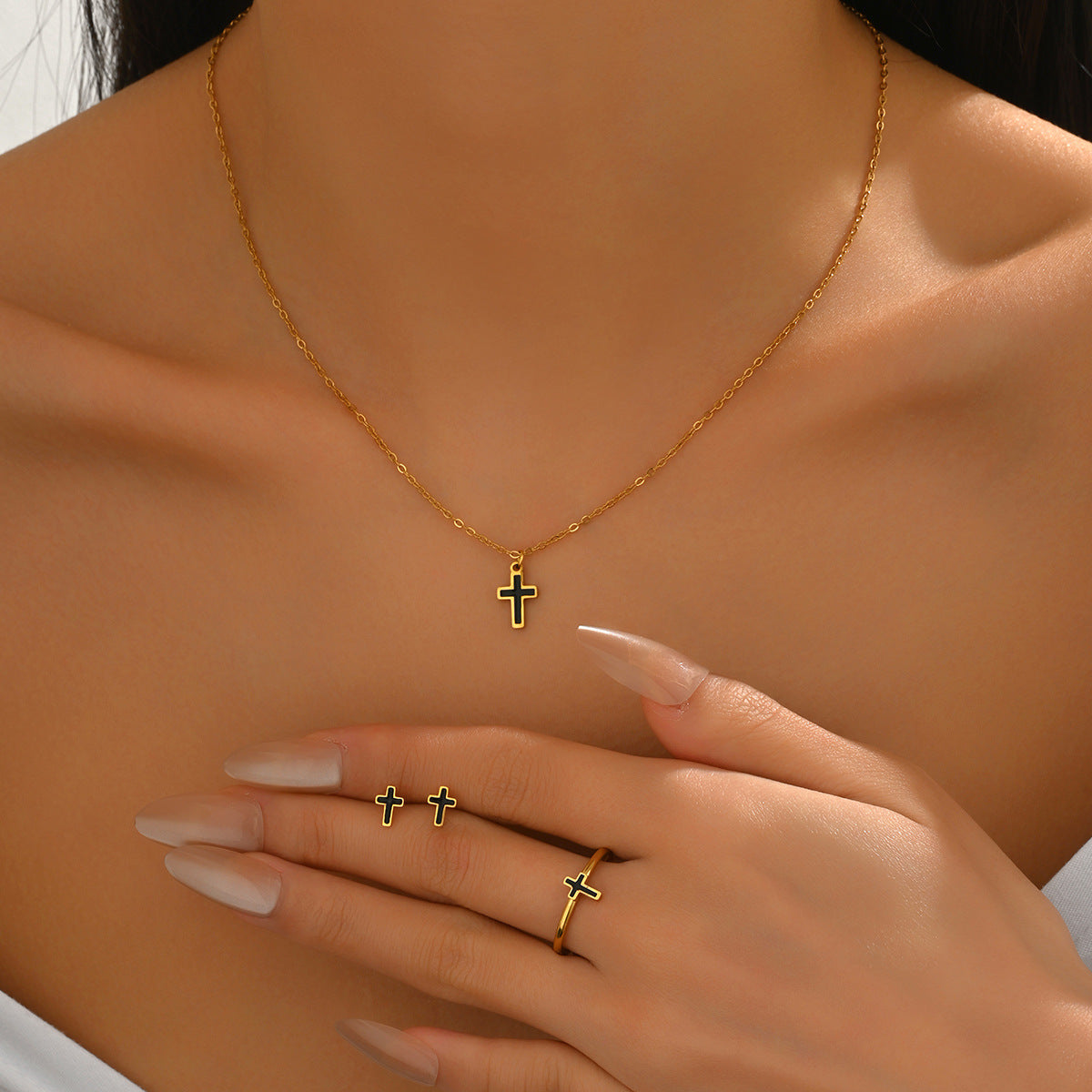 Tiny Four-Point Cross Jewelry — product image 2