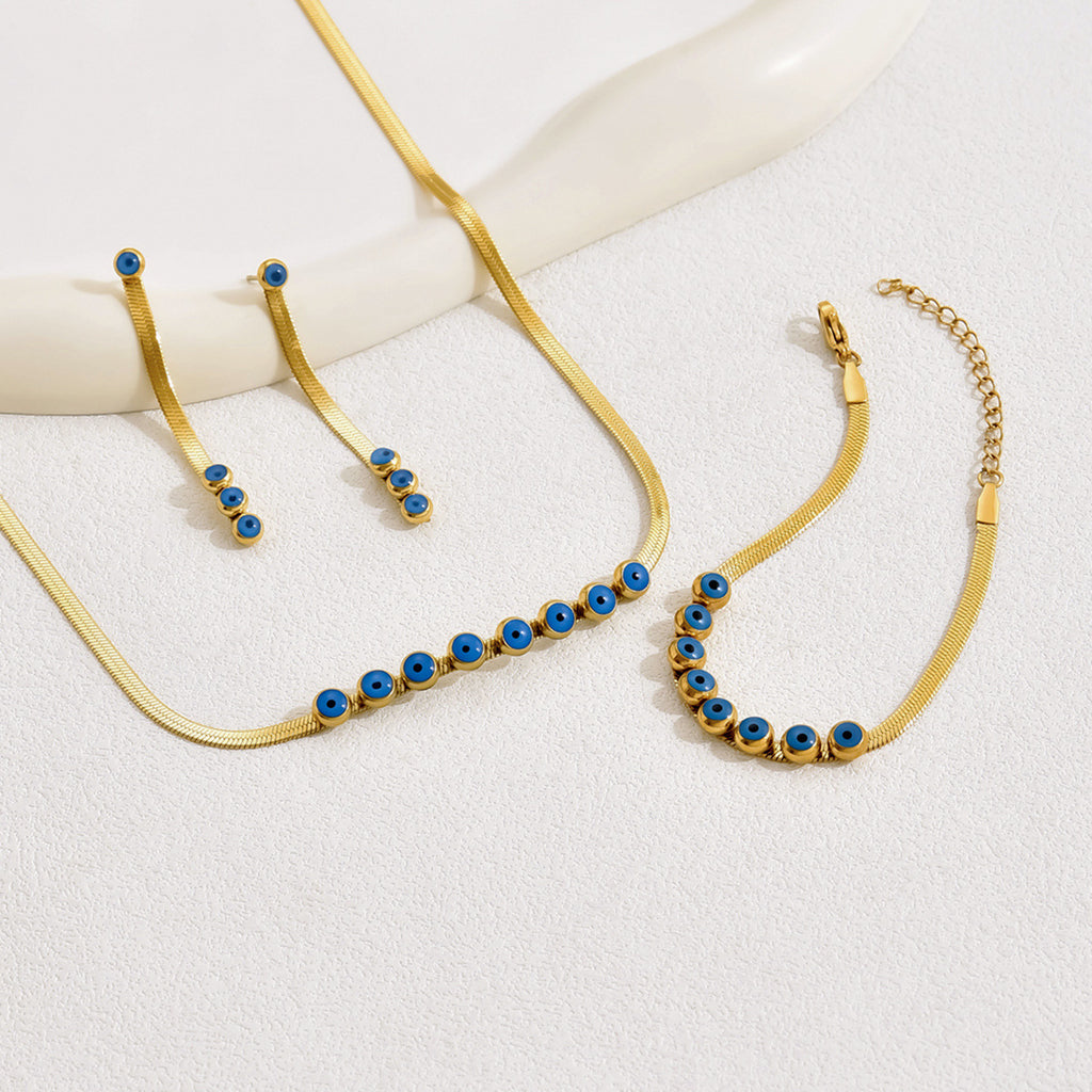 Tiny Blue Station Choker Jewelry — product image 3