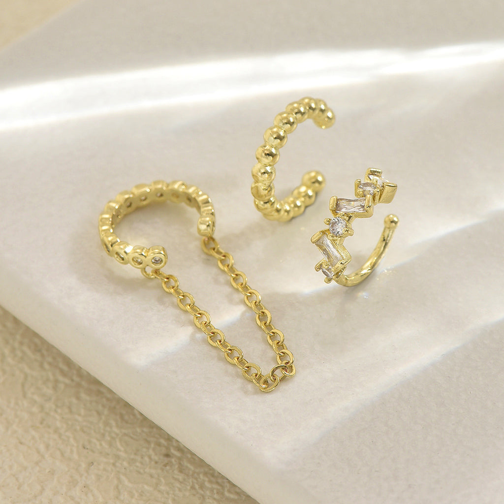Chain-Linked Ear Cuff Jewelry — product image 3