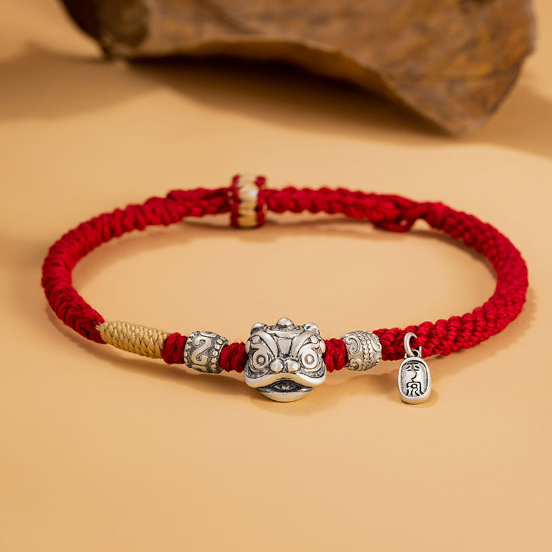 Fine Silver Bracelet – woven detail