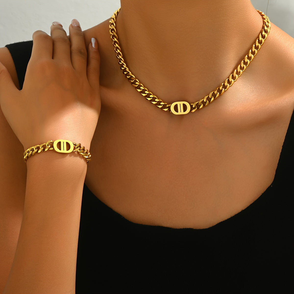Chunky Interlocking-Link Jewelry — product image 2