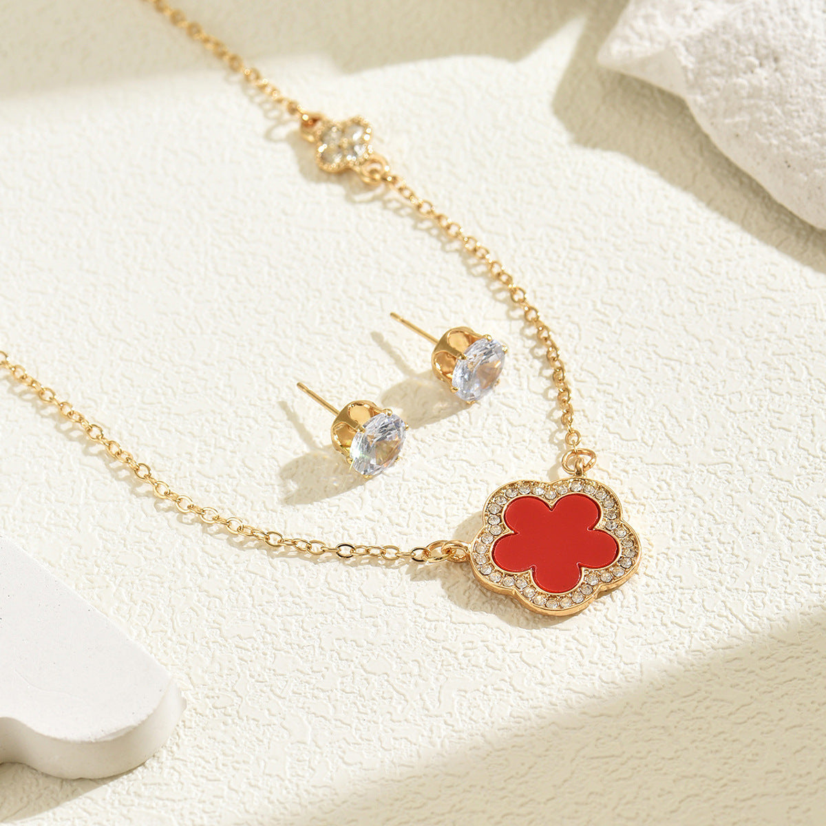 Red Blossom Pendant Jewelry — product image 2