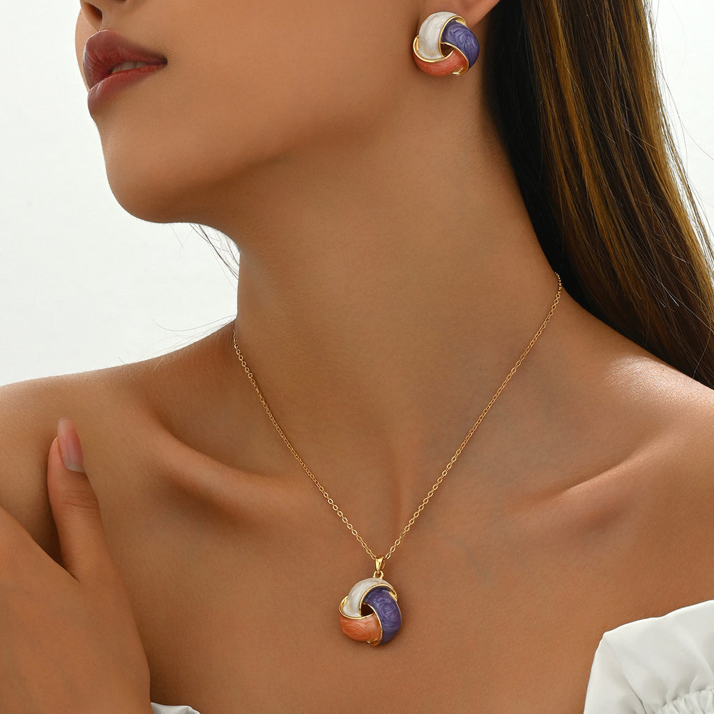 Pastel Interwoven Circle Jewelry — product image 2