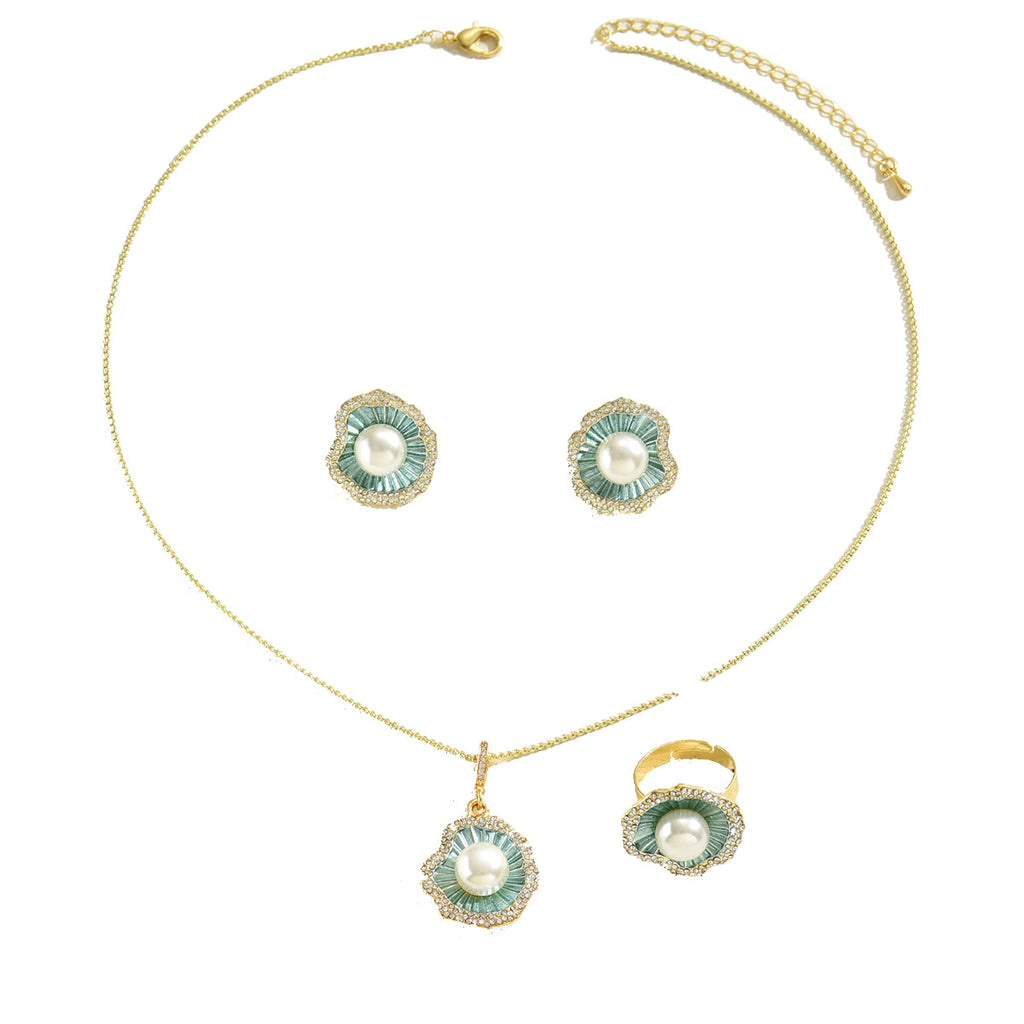 Green Floral Halo Jewelry — product image 5