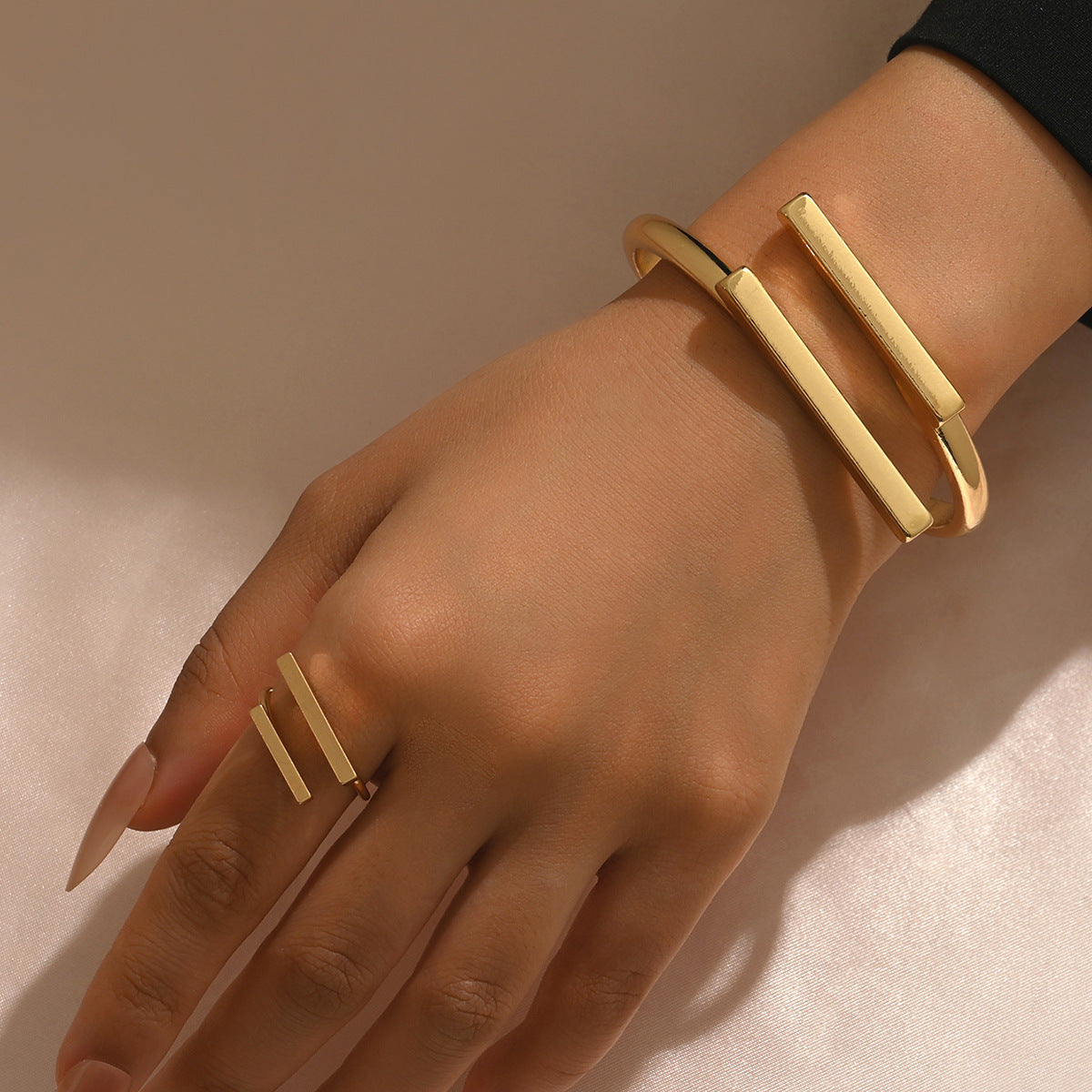 Parallel Bar Open Cuff Jewelry — product image 2