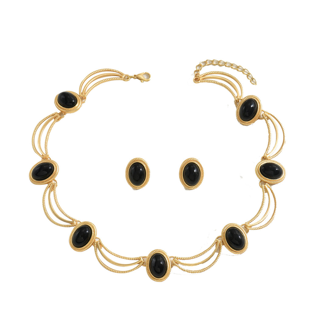 Black Oval Loop Collar Jewelry — product image 5