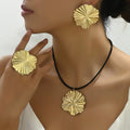 Pleated Flower Disc Jewelry