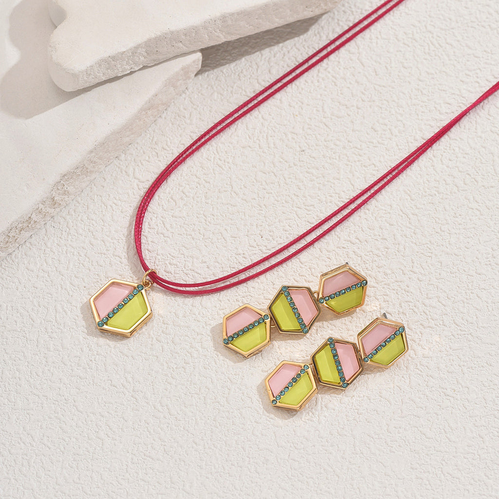 Pastel Geometric Cord Jewelry — product image 2
