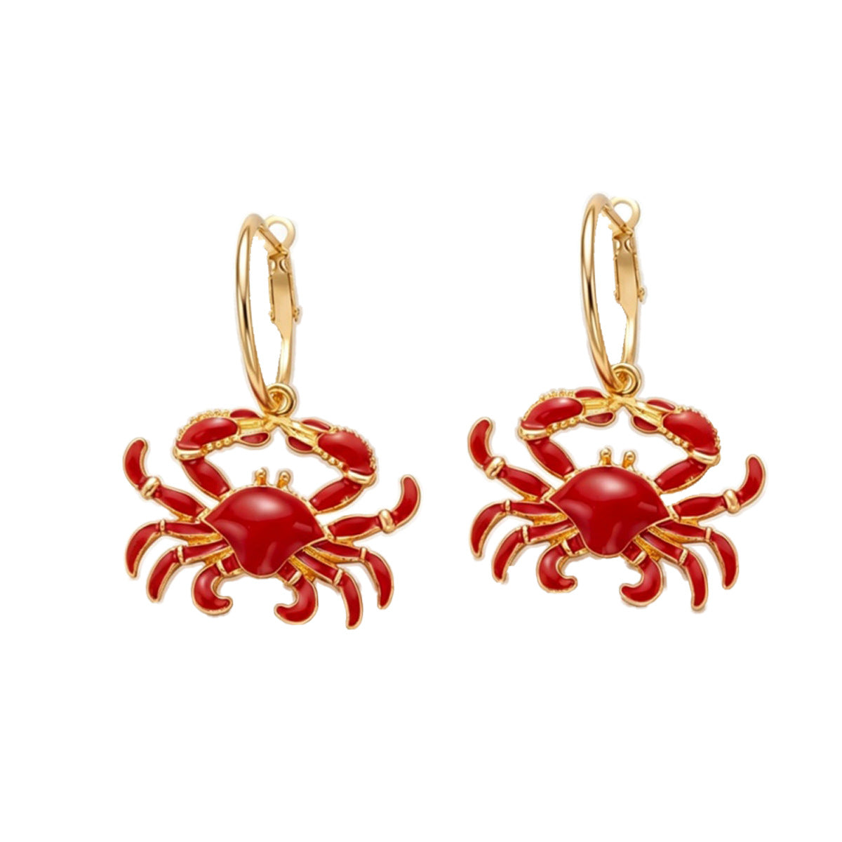 Red Crab Drop Earrings — product image 5
